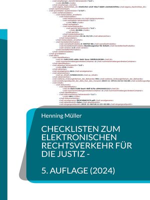 cover image of Checklisten zum elektronischen Rechtsverkehr für die Justiz